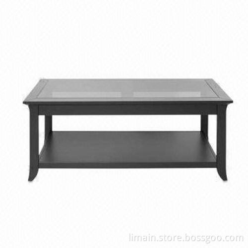 Coffee Table, Sized 22 x 24-inch, Solid Birch and Wooden Surface